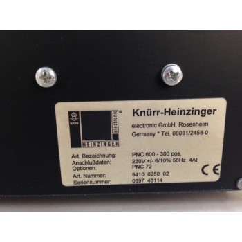 Heinzinger PNC 600-300 High Voltage Power supply